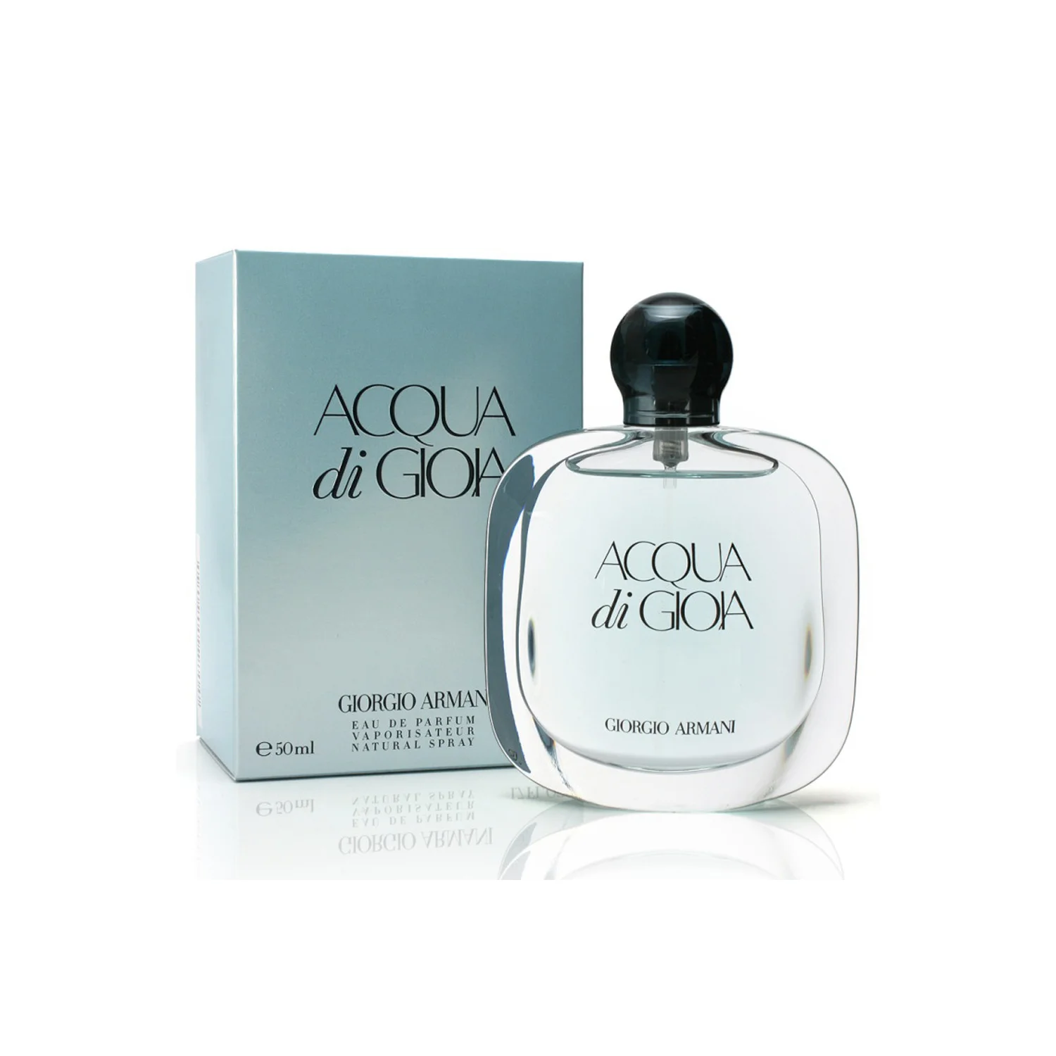 Acqua di Gioia de Giorgio Armani : un parfum floral aquatique avec des notes de bergamote, fleur d&rsquo;oranger et musc, rafraîchissant pour les vacances.