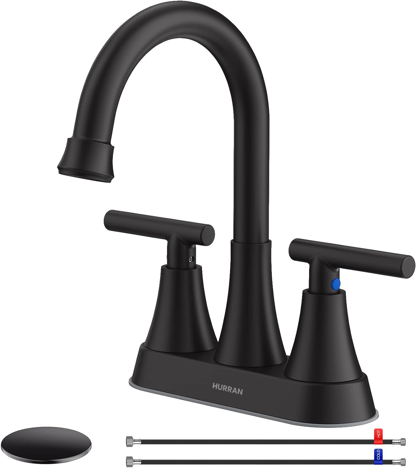 Hurran Bathroom Faucets for Sink 3 Hole