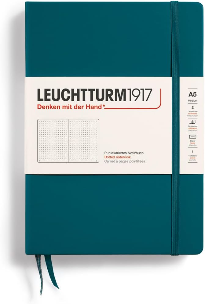 Leuchtturm1917 Medium A5 Dotted Hardcover Notebook