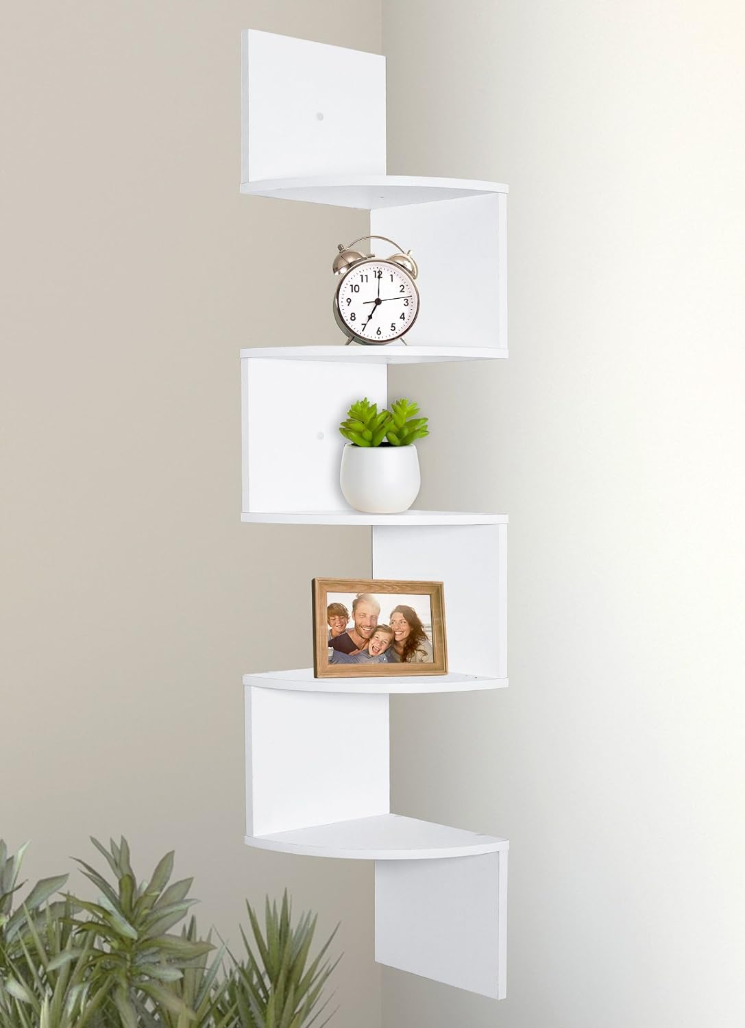 Greenco 5-Tier Corner Shelves