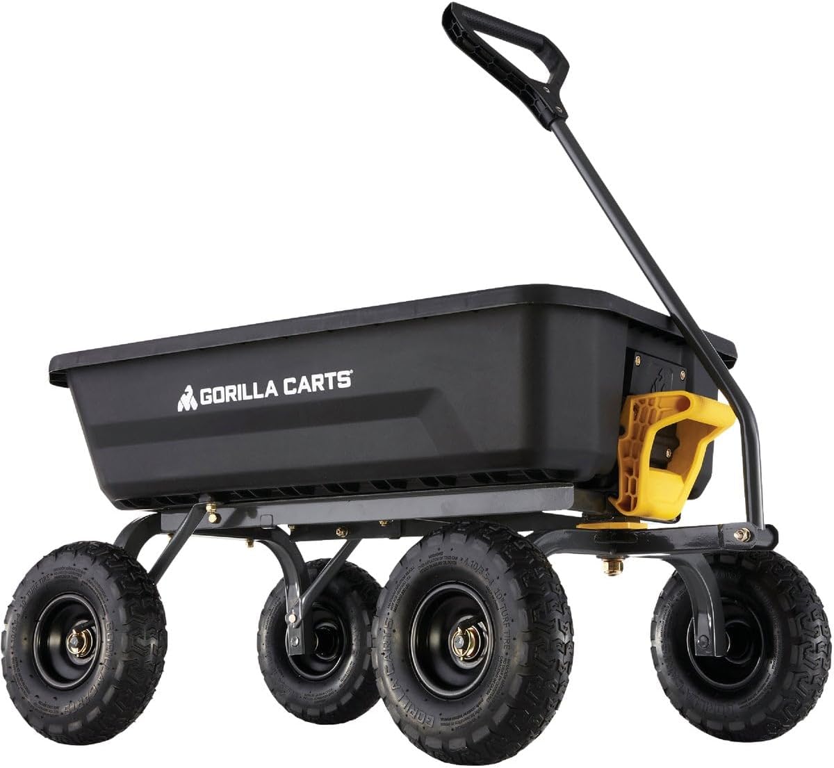 Gorilla Carts 4GCG-NF Poly Dump Cart with No-Flat Tires