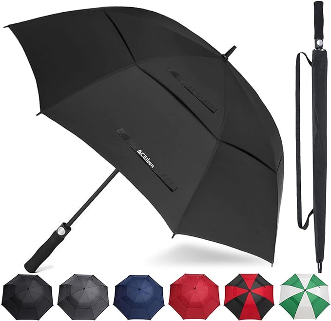 ACEIken Golf Umbrella Large 58/62/68 Inch Automatic Open Golf Umbrella