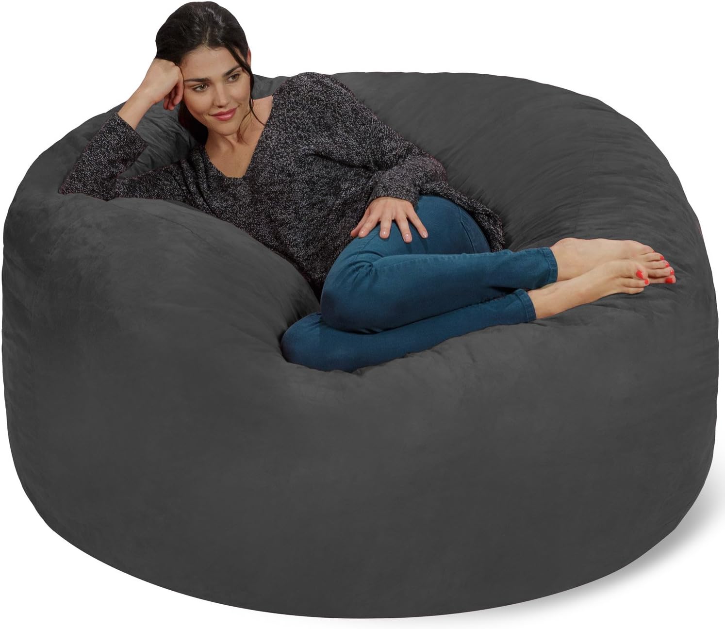 Chill Sack Bean Bag Chair: Giant 5 Memory Foam Furniture Bean Bag