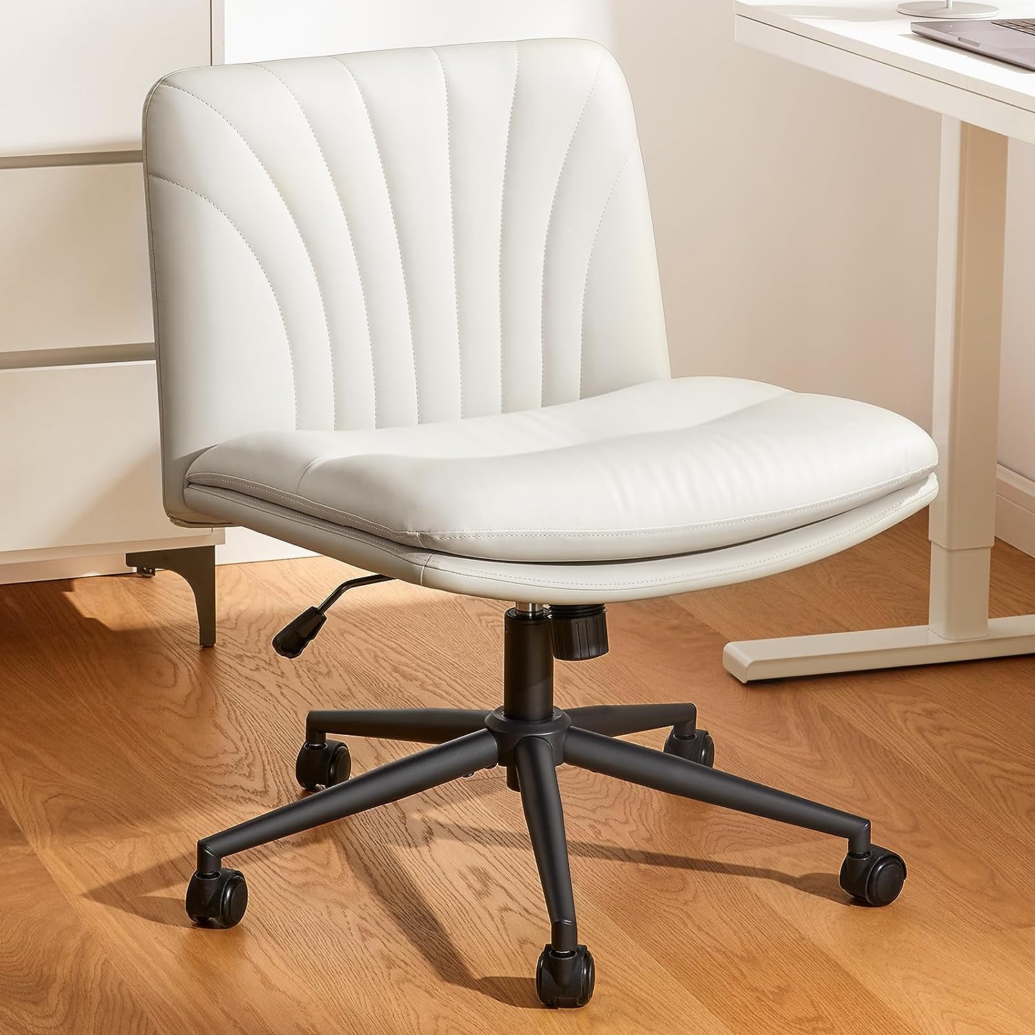 Marsail Armless-Office Desk Chair with Wheels