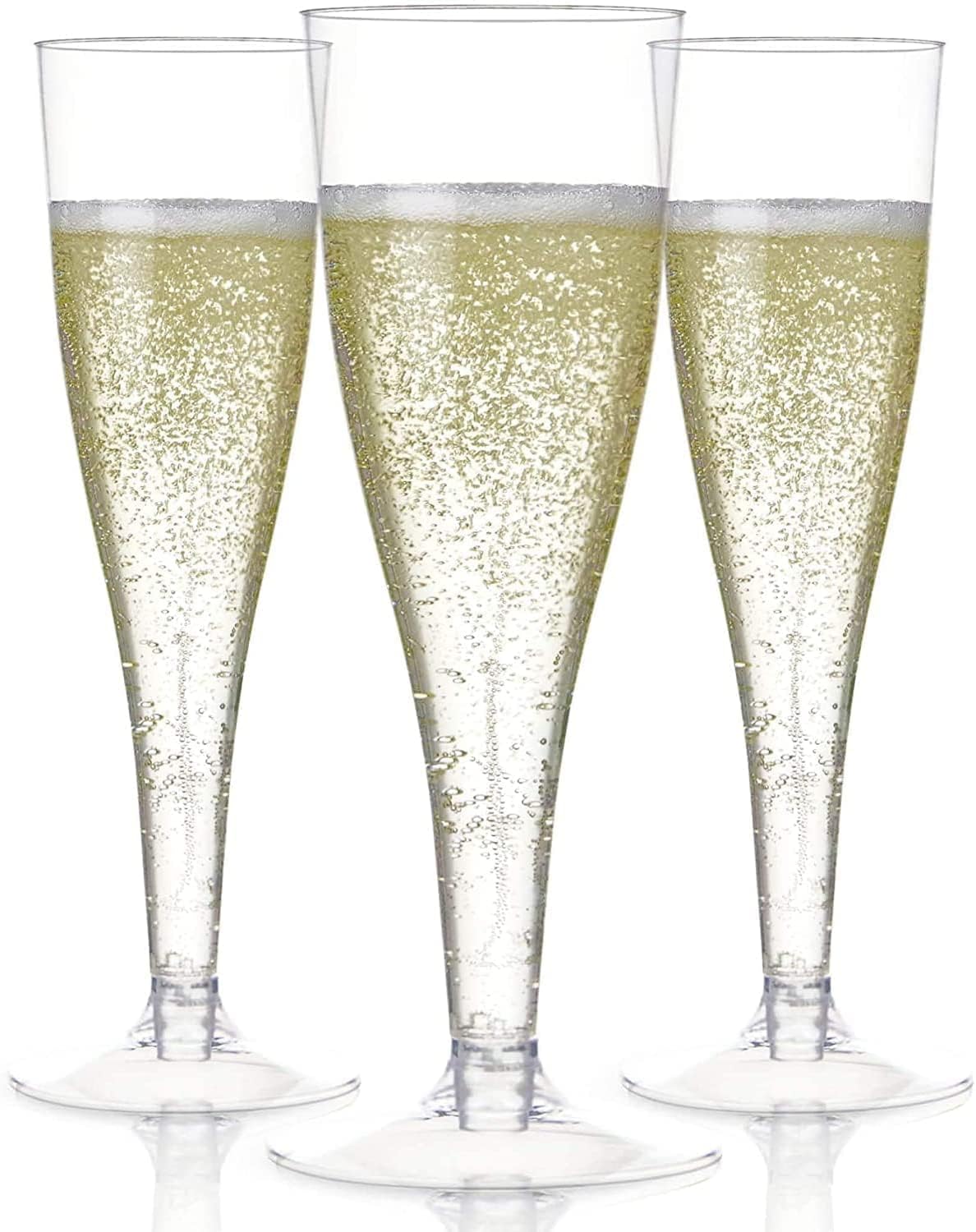 Prestee 100 Clear Disposable Champagne Flutes