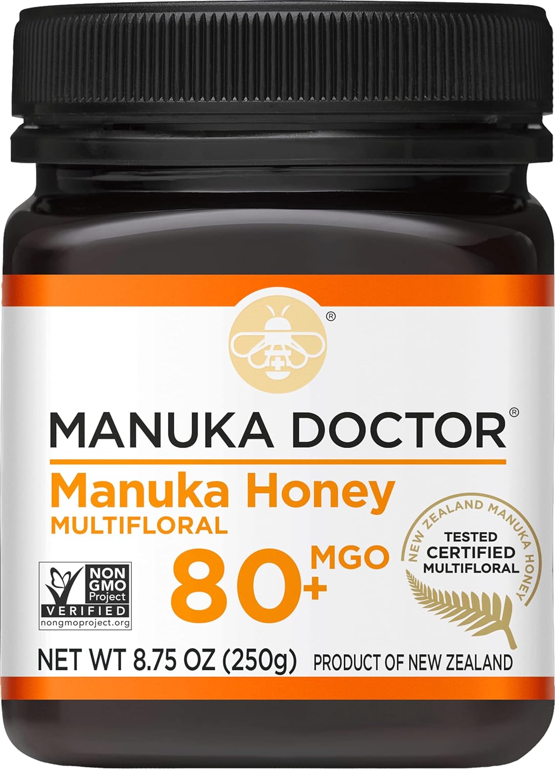 MANUKA DOCTOR - MGO 80+ Manuka Honey Multifloral, 100% Pure New Zealand Honey