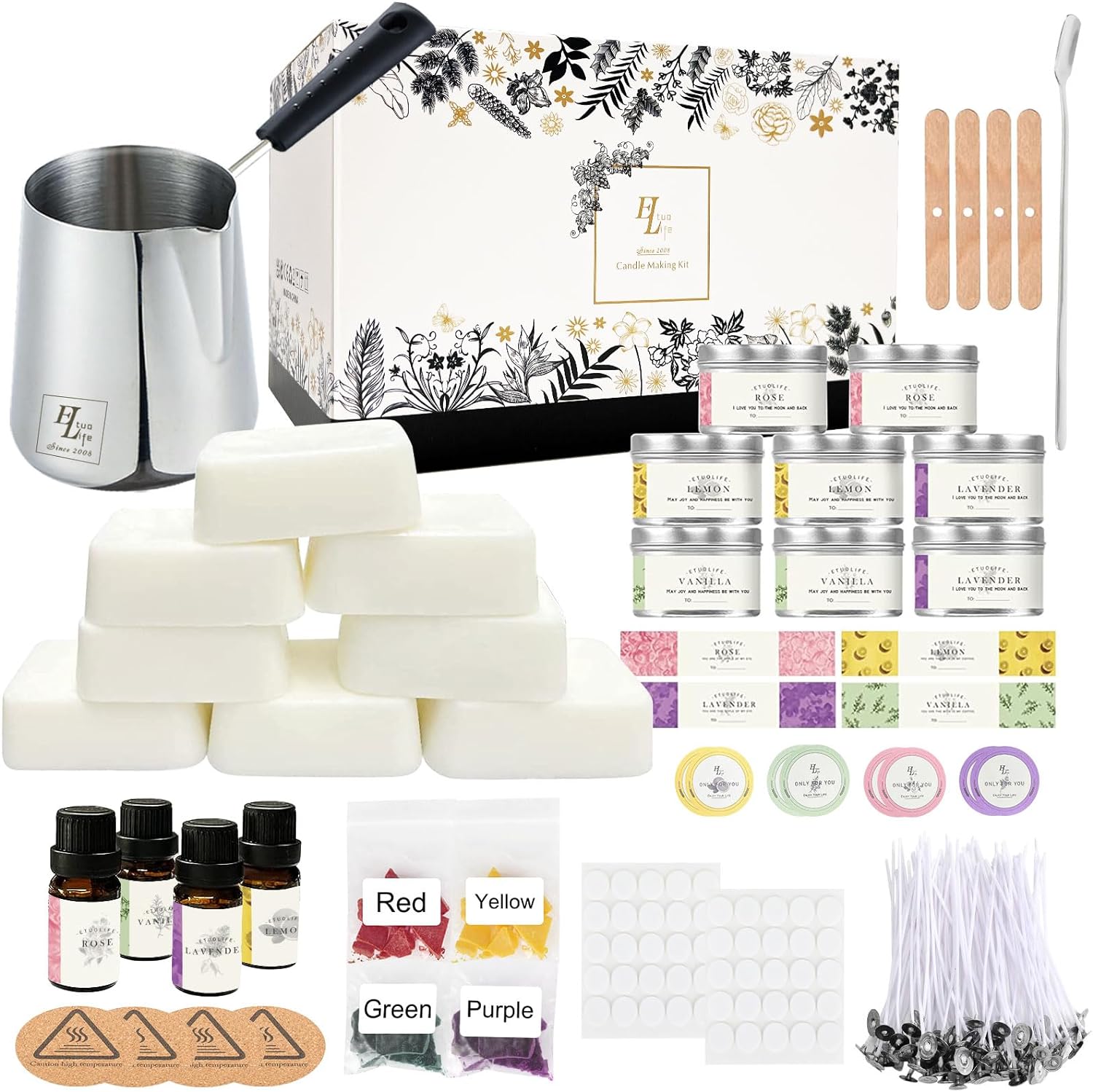 ETUOLIFE Complete Candle Making Kits