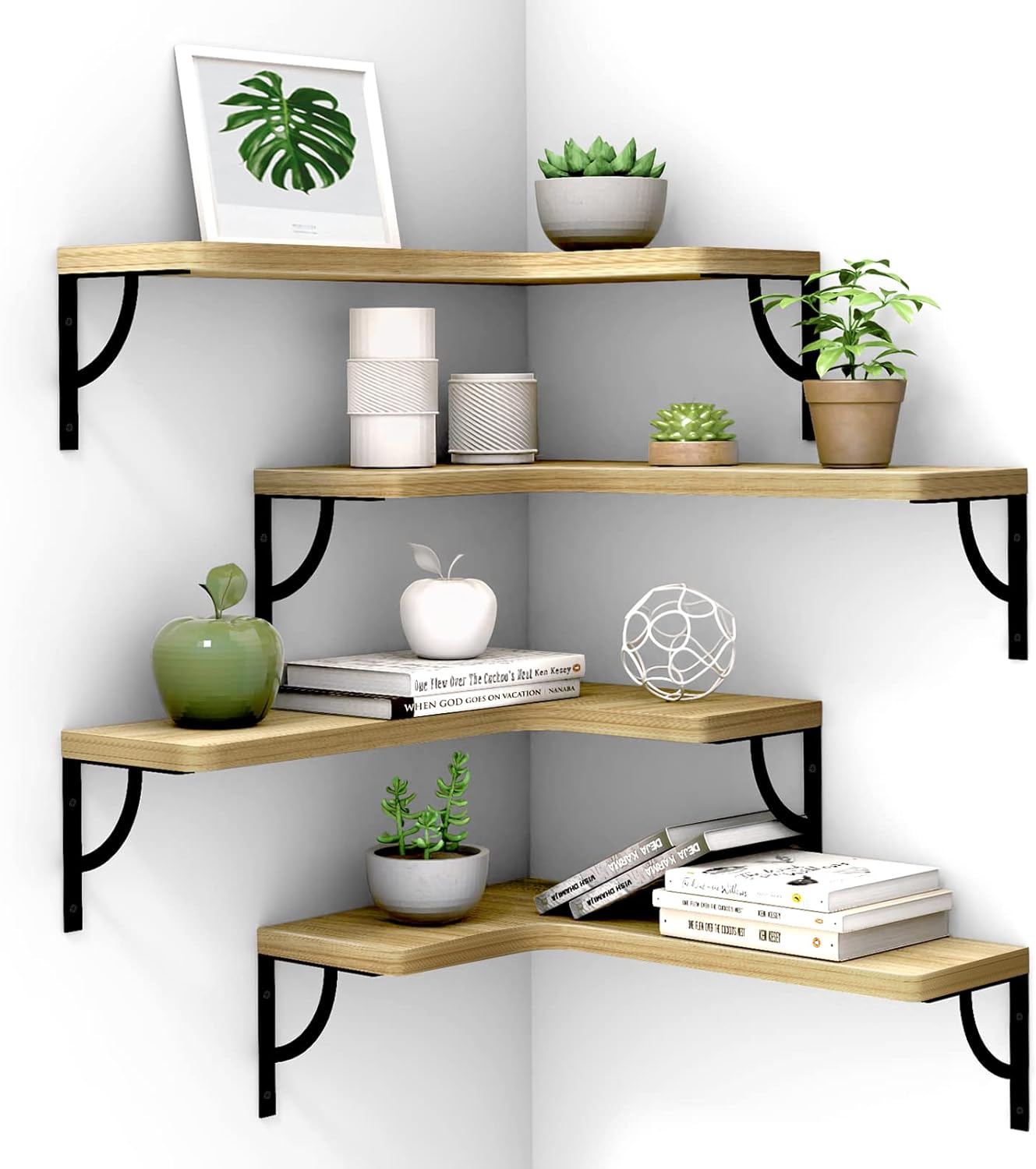 Canupdog Corner Floating Shelves
