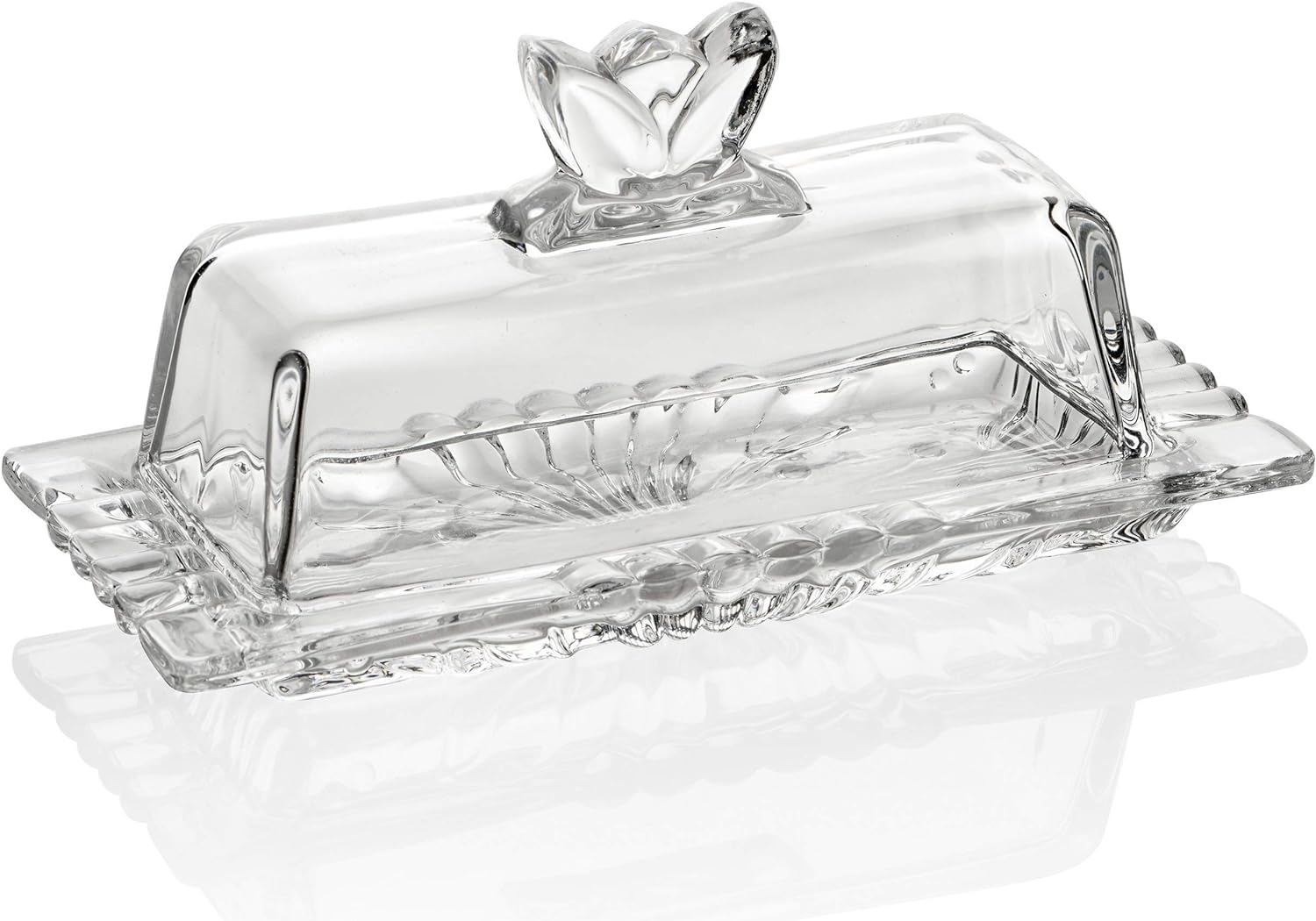 Luxury Glass Butter Dish