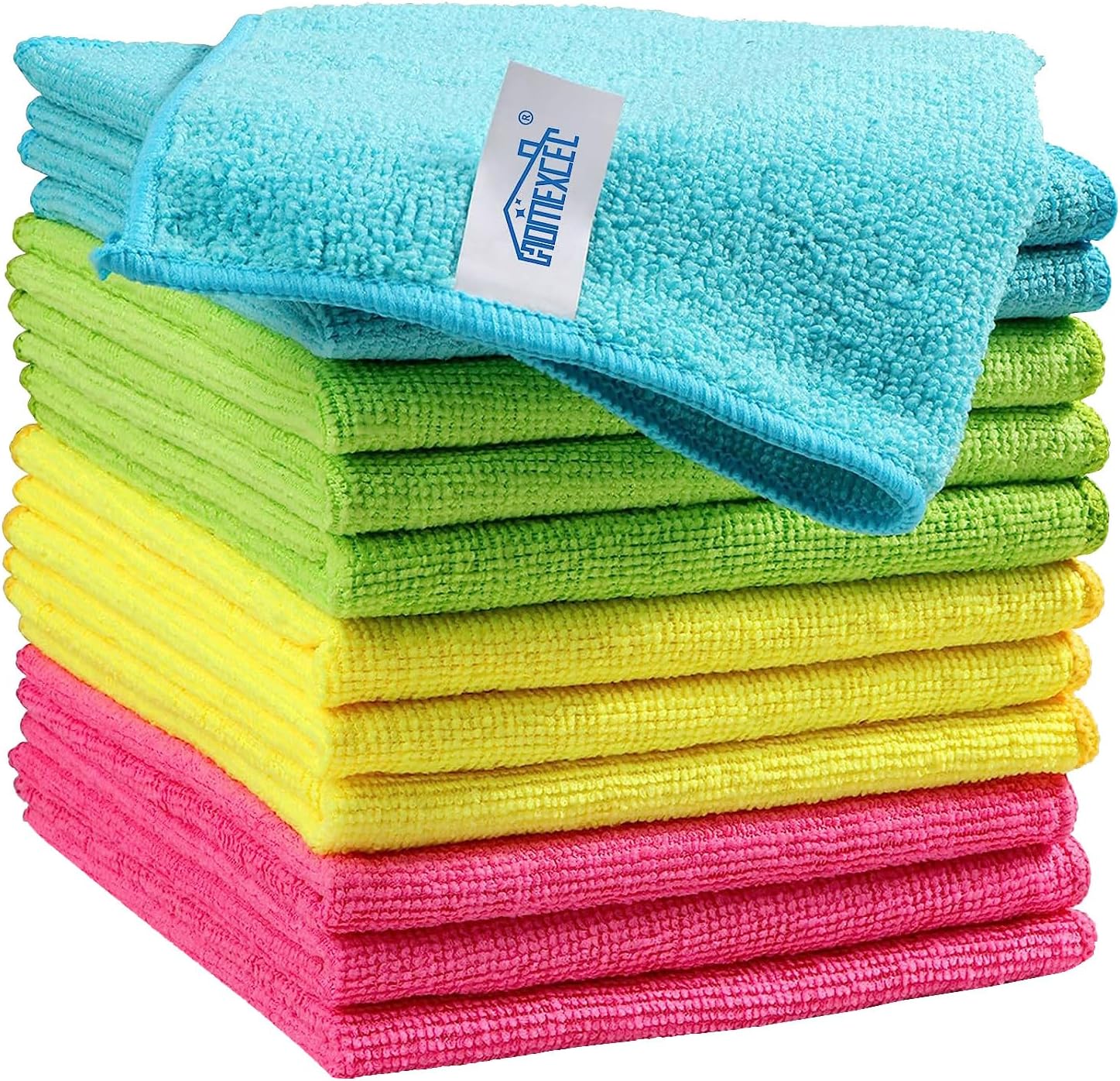 HOMEXCEL Microfiber Cleaning Cloth,12 Pack Cleaning Rag
