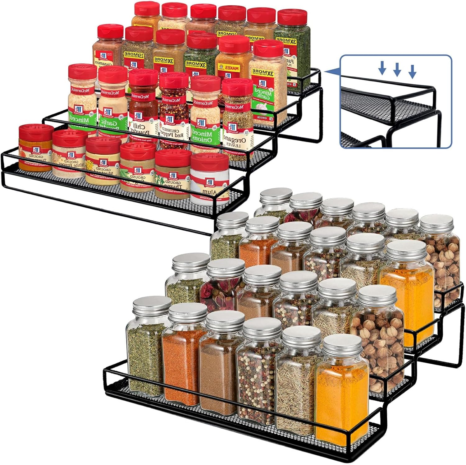 IFELS Spice Rack Organizer for Cabinet