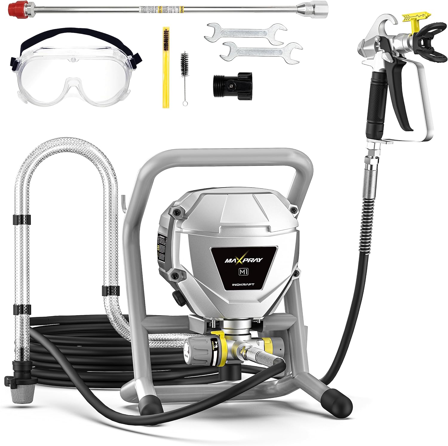 MaXpray M1 Airless Paint Sprayer, High Efficiency, Thinning-Free, Minimal Overspray