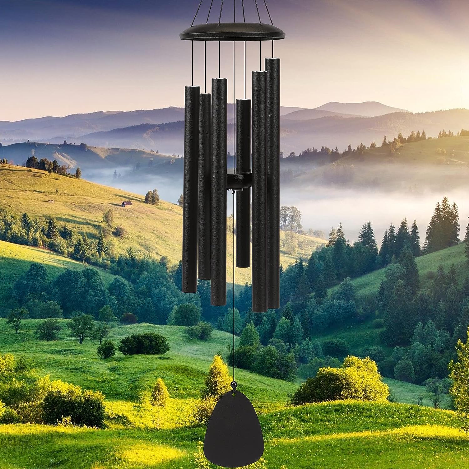 FSVGYY Wind-Chimes-Outdoor-Large-Decor, Deep Tone Soothing Melodic Tones Windchimes