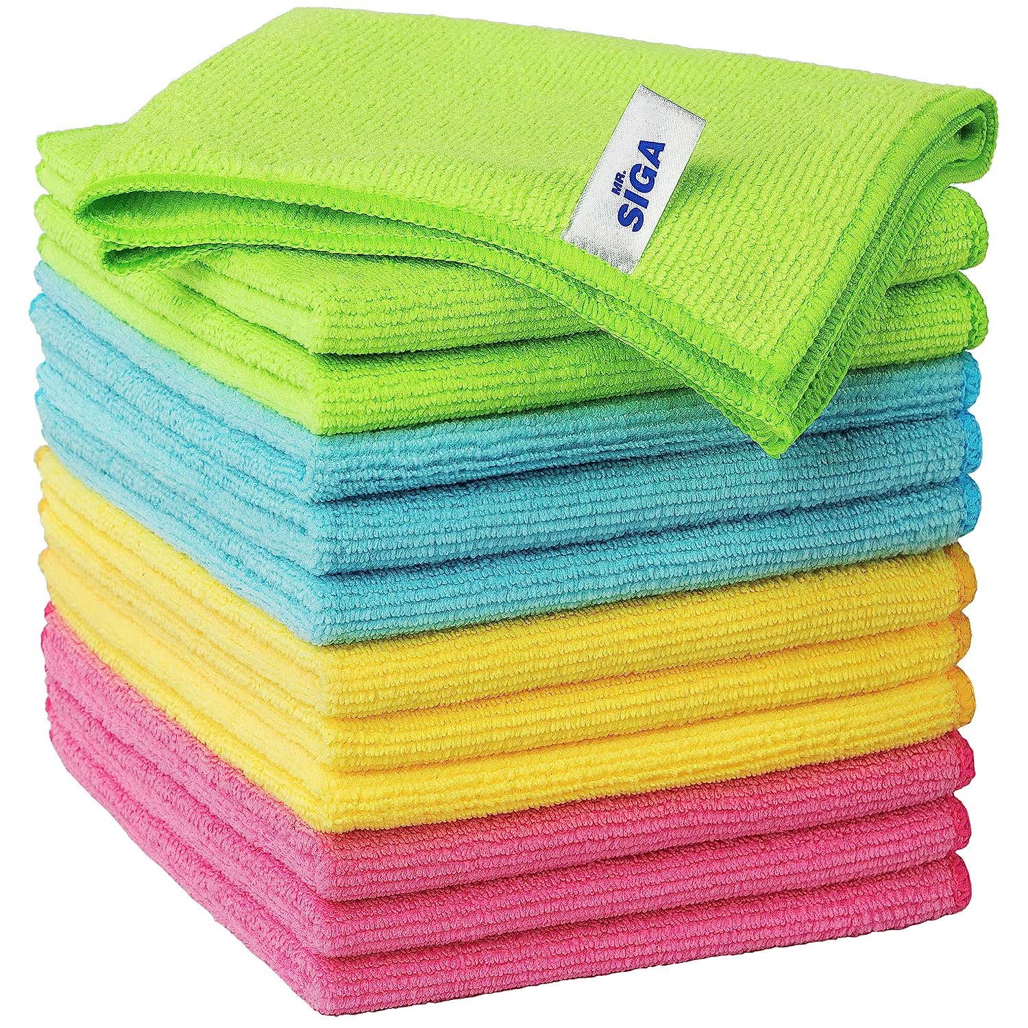 MR.SIGA Microfiber Cleaning Cloth,Pack of 12