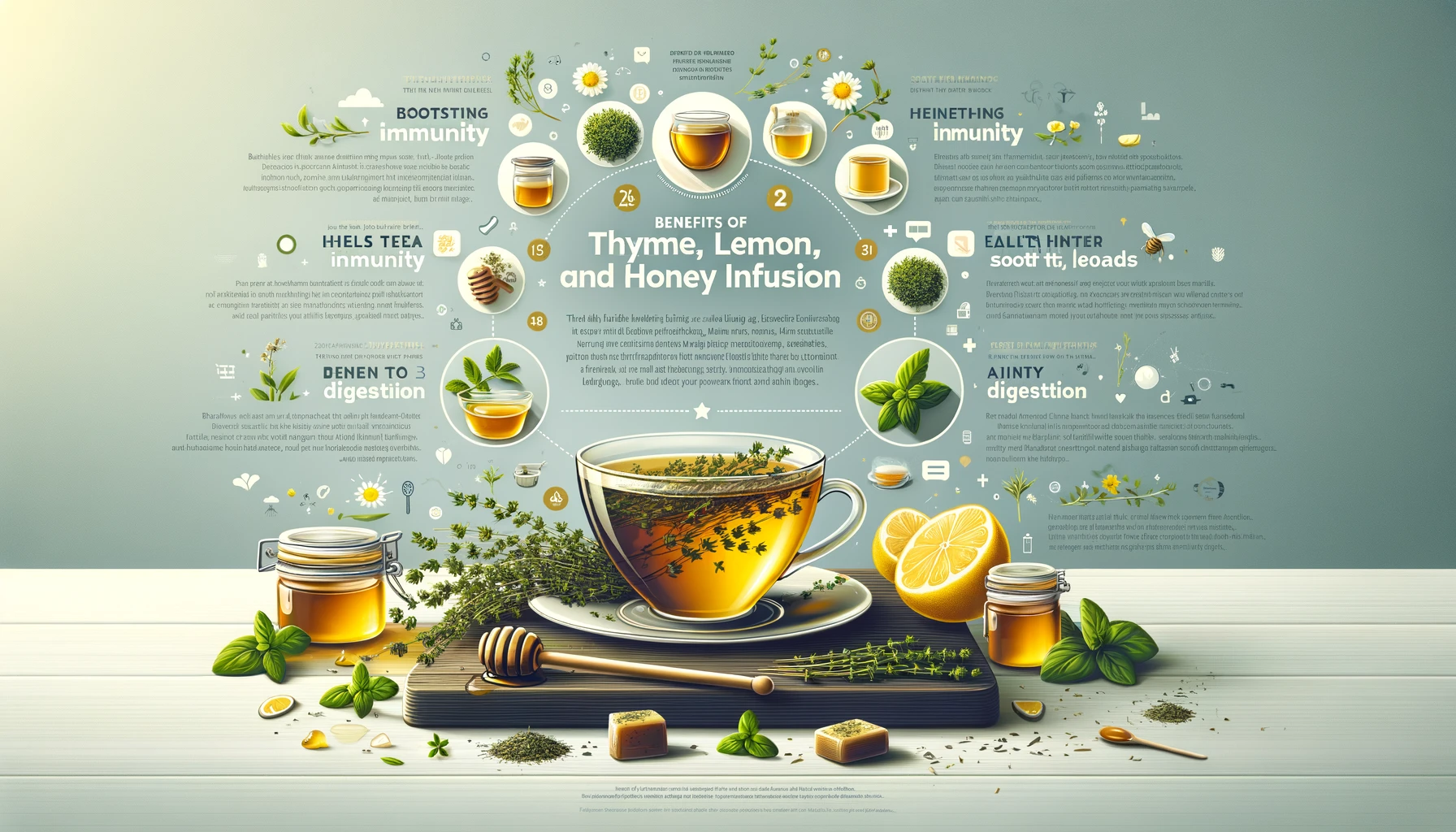 Thyme, Lemon, and Honey Infusion: Health Benefits