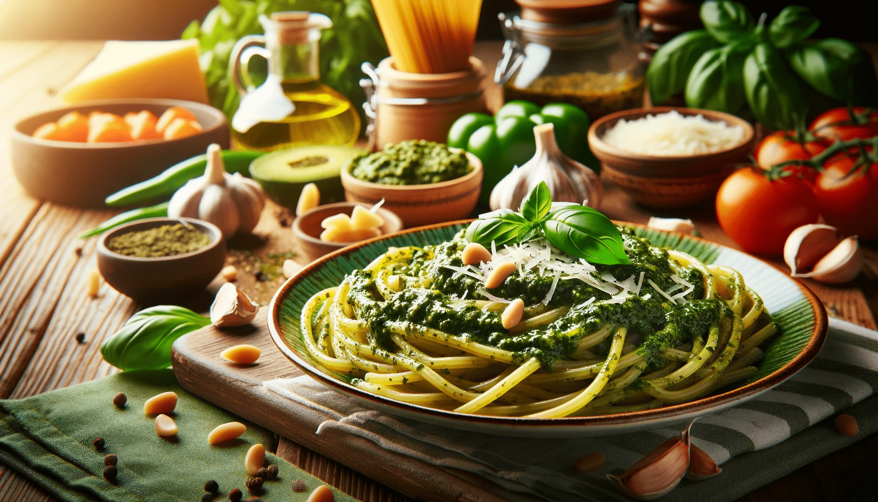 Pâtes au pesto : les bienfaits nutritifs