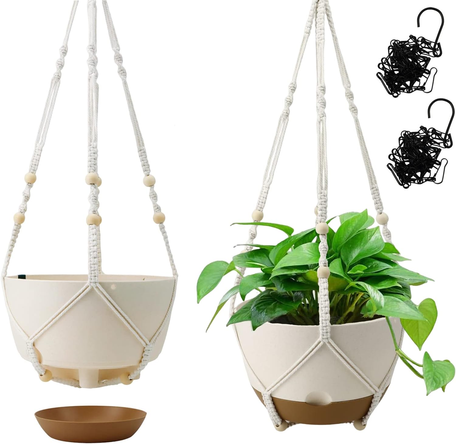Koalaime Hanging Planter Self Watering 10 Inch