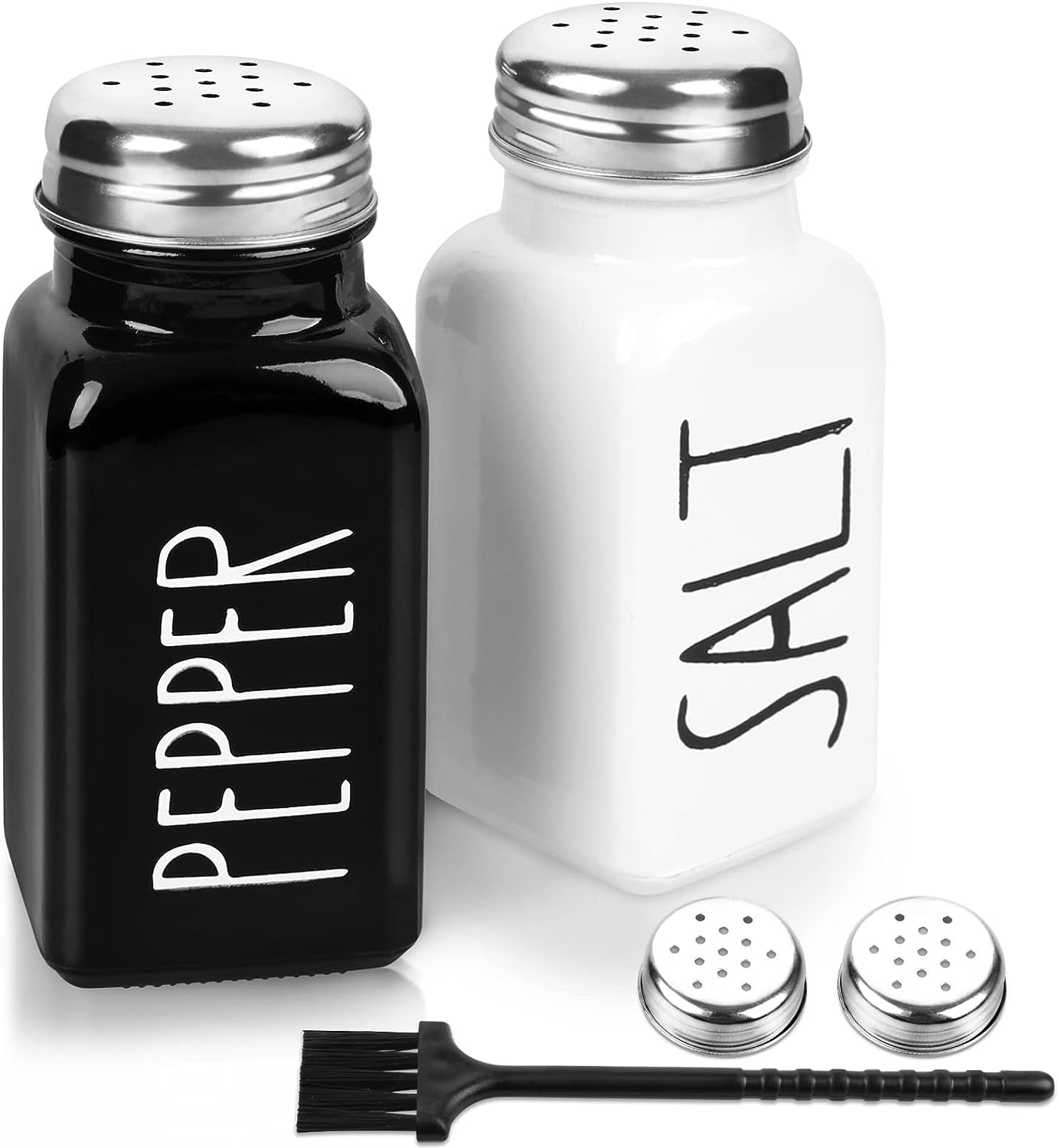 PECULA 2 Pack Salt and Pepper Shakers Set