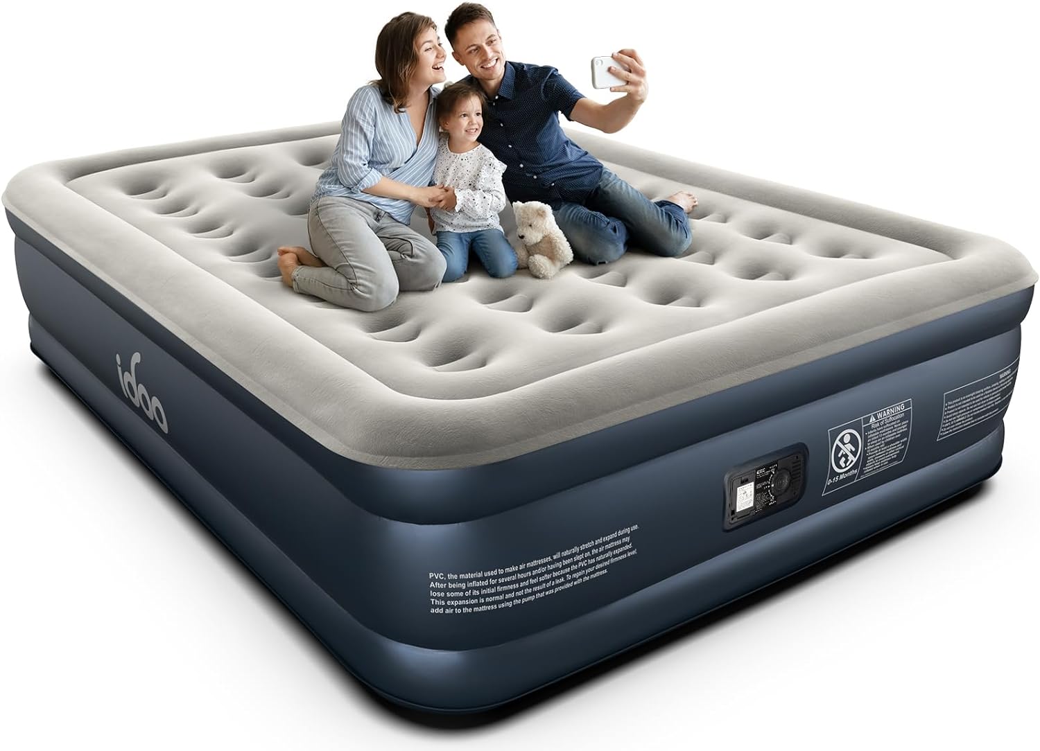 iDOO Queen Air Mattress with Built in Pump