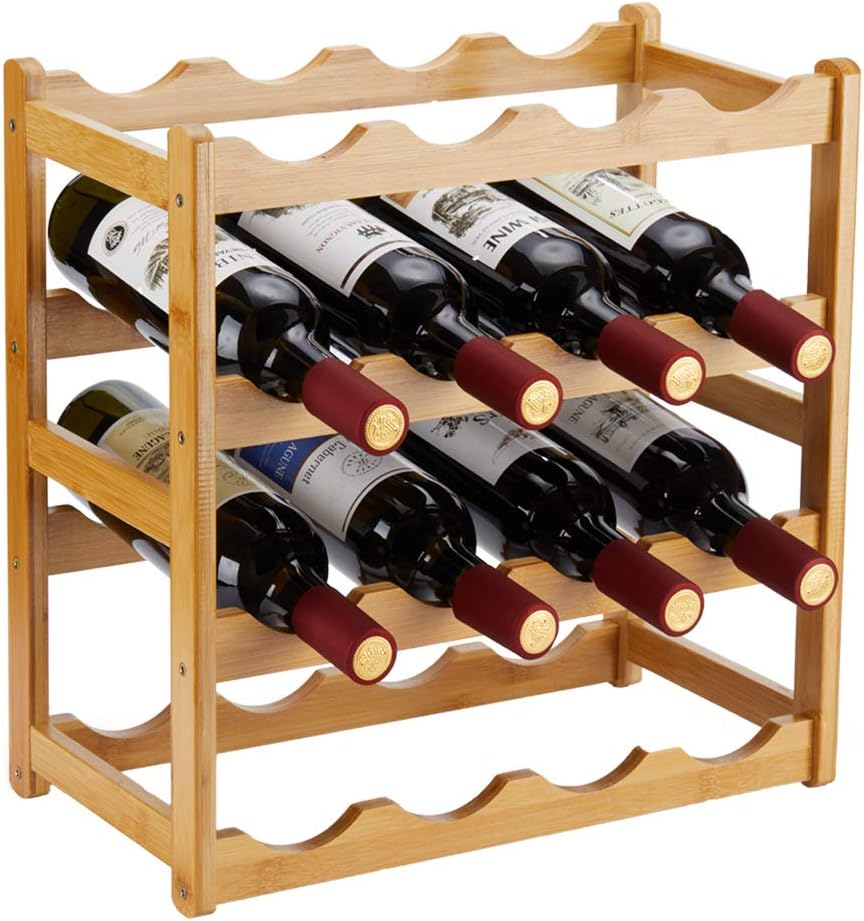Homevany Bamboo Wine Rack