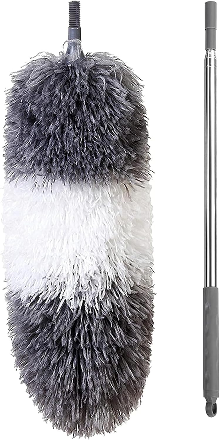BOOMJOY Microfiber Feather Duster with Extendable Pole