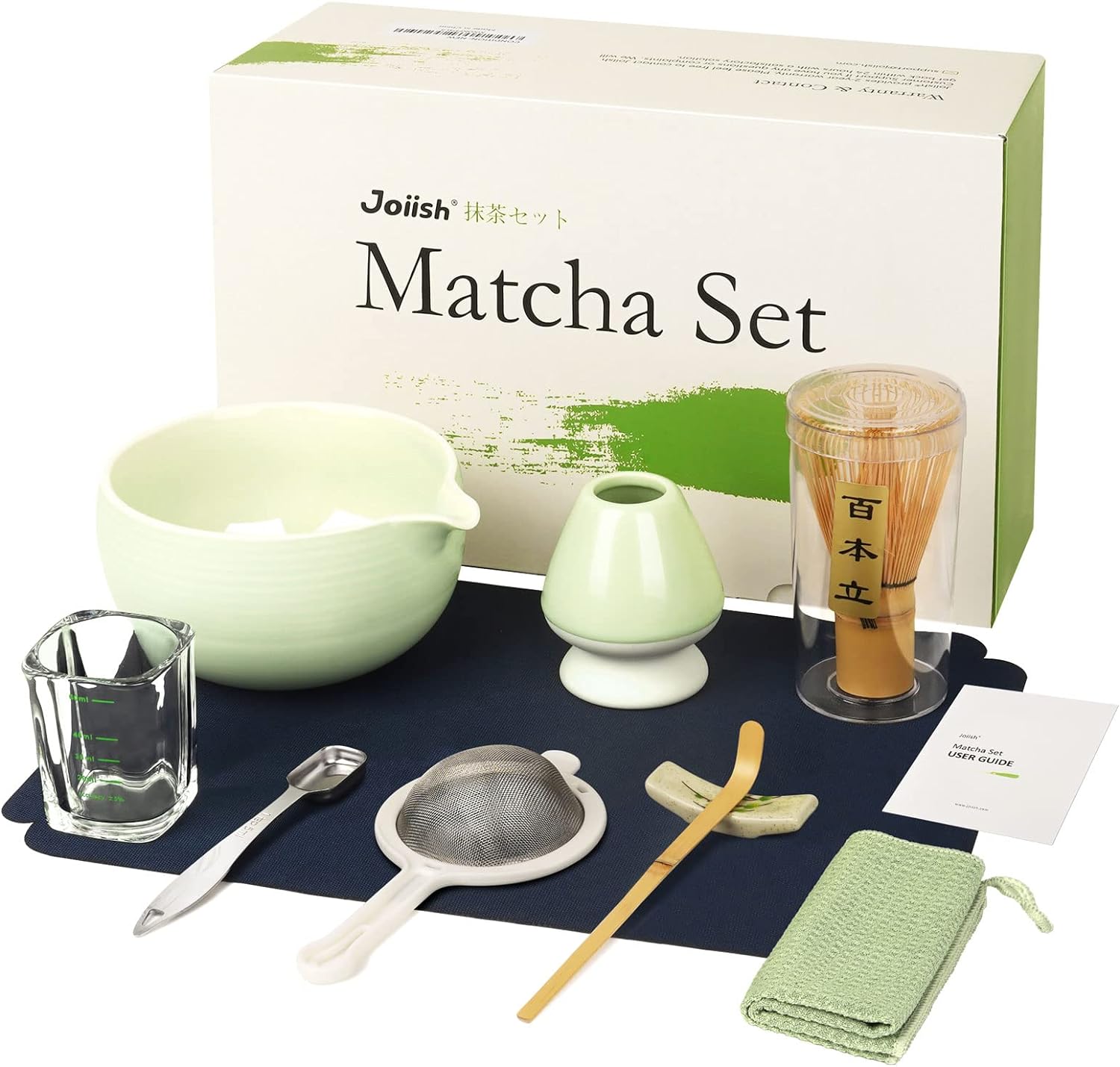 Joiish Store 10-Pcs Matcha Kit Set, Whisk and Bowl