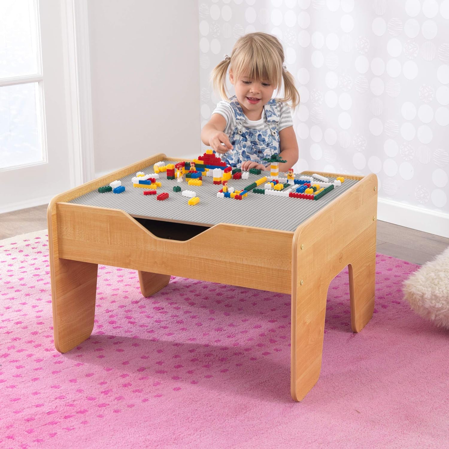 KidKraft Reversible Wooden Activity Table with Board