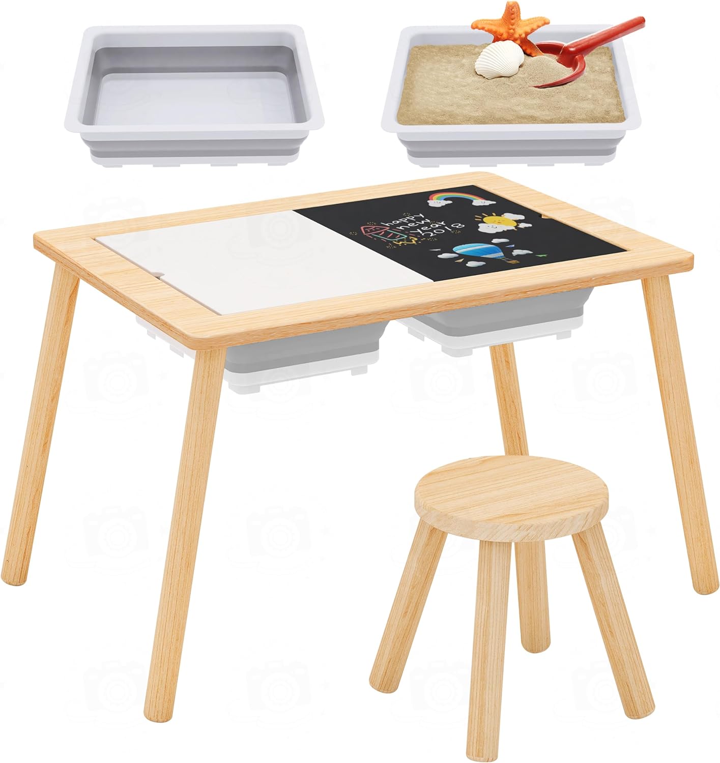 Beeneo Sensory Table, Kid's Table Play Sand Table Indoor