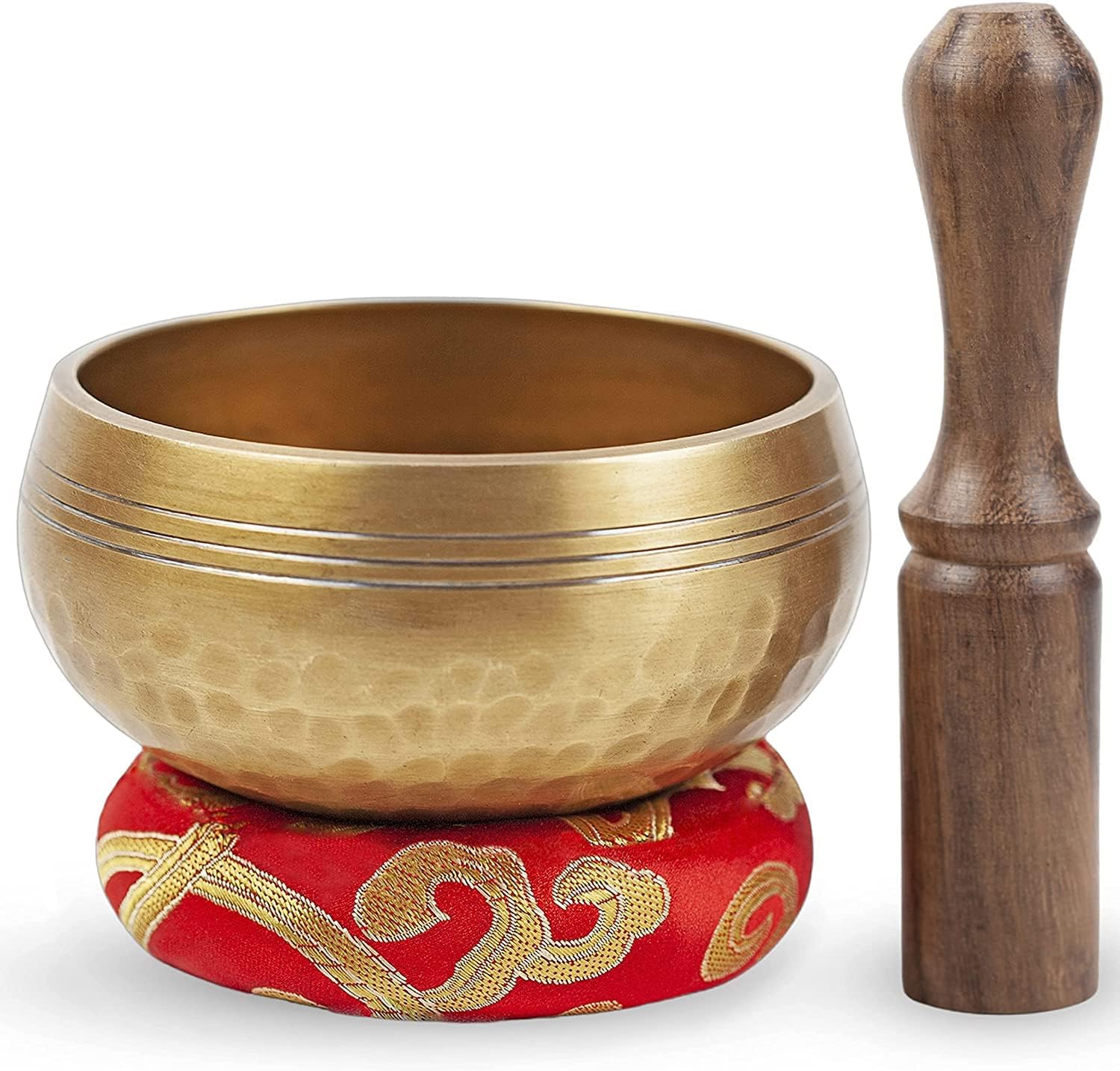 HIMALAYAN BAZAAR Tibetan Singing Bowl Set Bronze